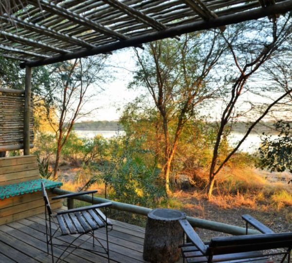 Chalets avec vue sur la rivière Chobe