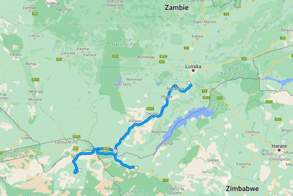 Safari Zambie Zimbabwe Botswana