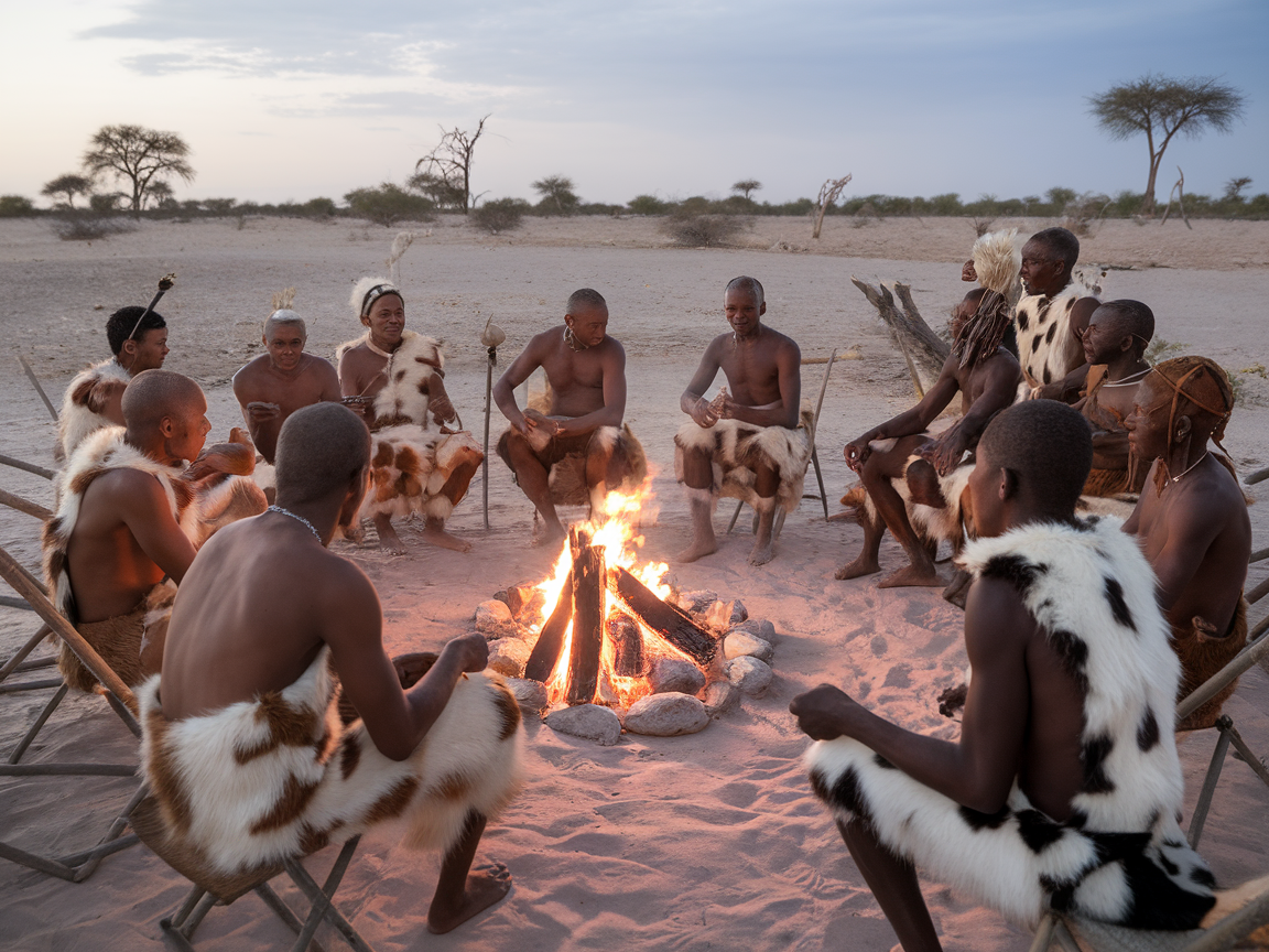 Rencontre avec les Bushmen du Kalahari au Botswana : trek culturel et initiatique